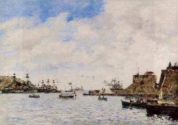 尤金 佈丹 Villefranche, the Harbor 尤金 佈丹 Villefranche, the Harbor